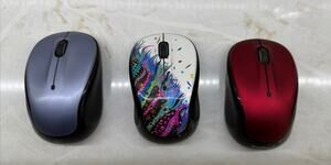 LOT Of 3 Logitech M325Wireless Mouse w/o Unifying Receiver Free Shipping